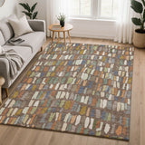 Dalyn Kenner KN5 Chocolate Rug shown in a room