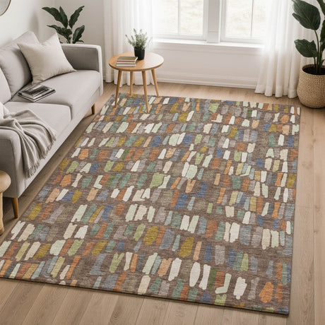 Dalyn Kenner KN5 Chocolate Rug shown in a room