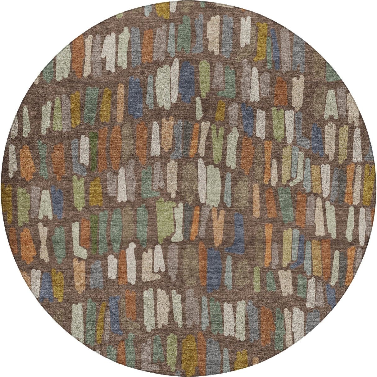 Dalyn Kenner KN5 Chocolate Rug round rug