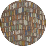 Dalyn Kenner KN5 Chocolate Rug round rug