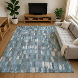 Dalyn Kenner KN5 Teal Rug shown in a room
