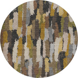 Dalyn Kenner KN6 Black Rug round rug