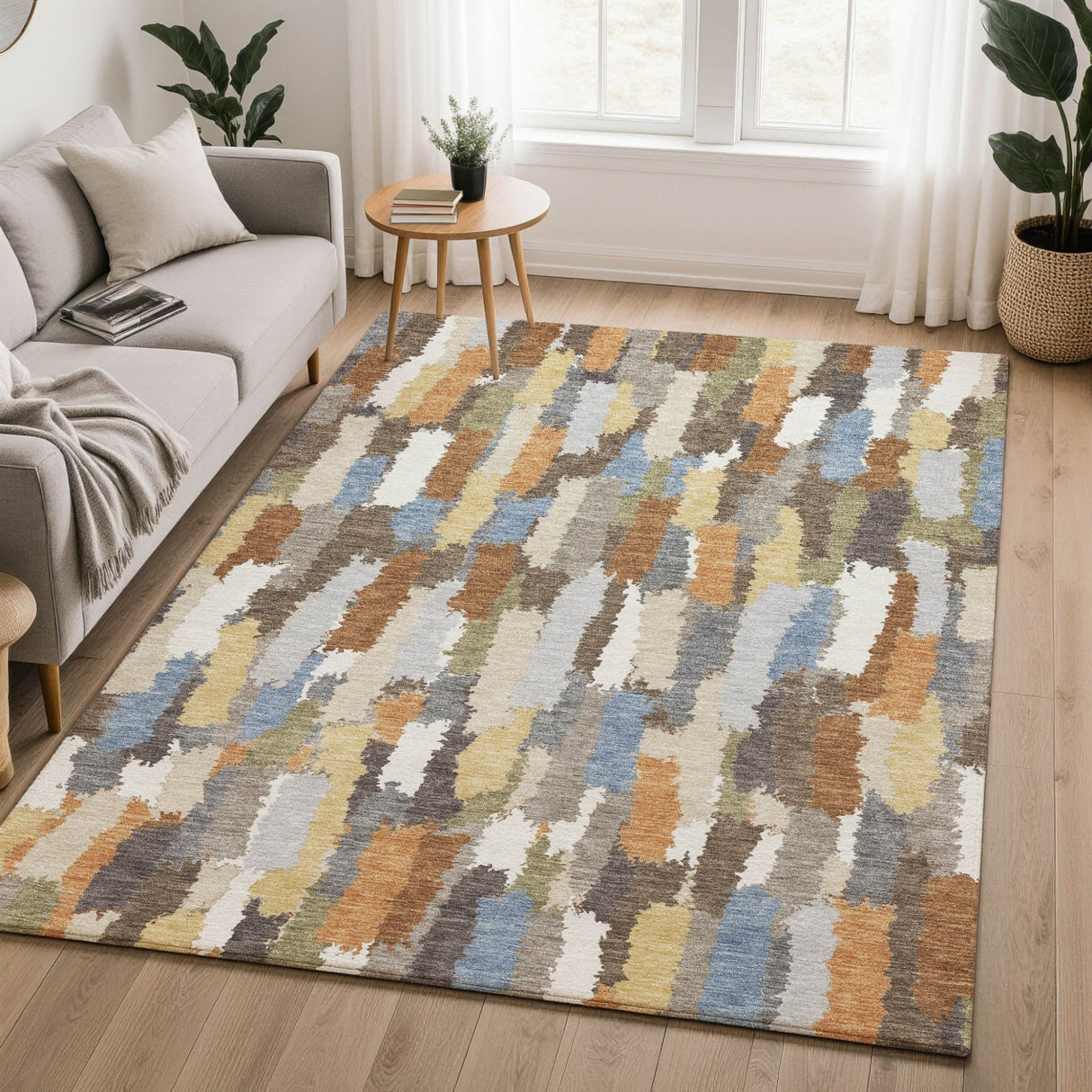 Dalyn Kenner KN6 Chocolate Rug shown in a room
