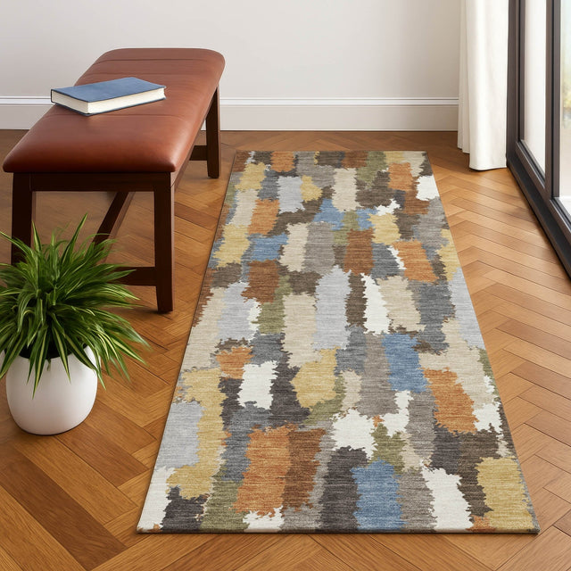 Dalyn Kenner KN6 Chocolate Rug shown in a room