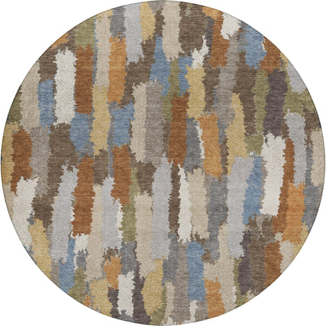 Dalyn Kenner KN6 Chocolate Rug round rug
