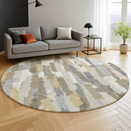 Dalyn Kenner KN6 Ivory Rug shown in a room