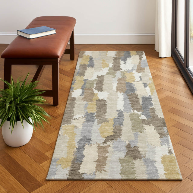 Dalyn Kenner KN6 Ivory Rug shown in a room