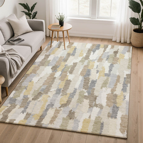 Dalyn Kenner KN6 Ivory Rug shown in a room