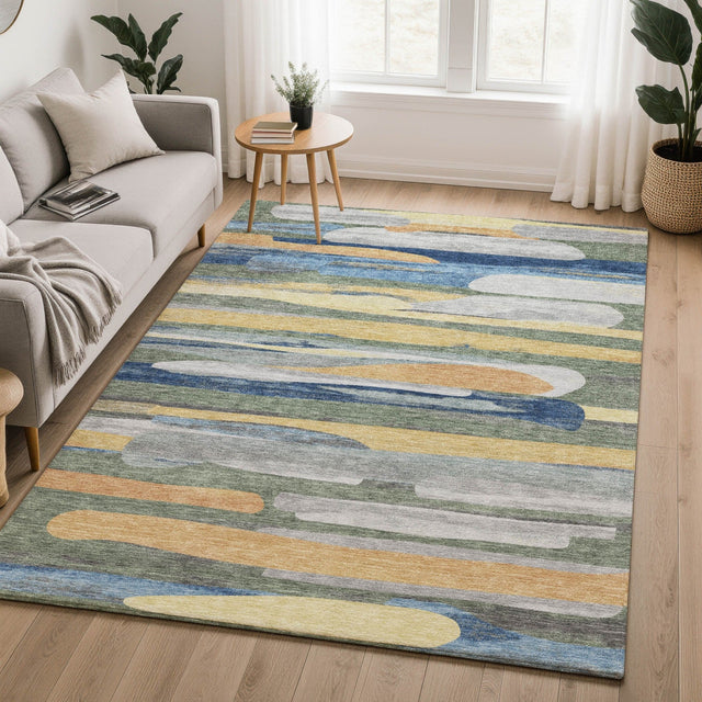 Dalyn Kenner KN7 Basil Rug shown in a room