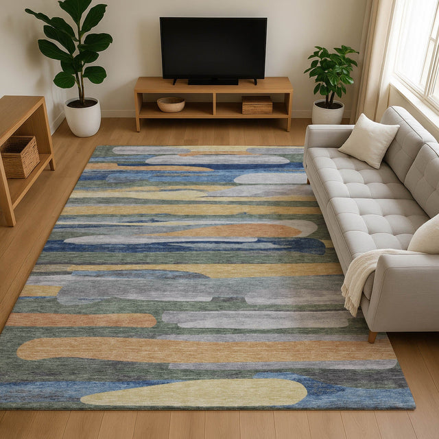 Dalyn Kenner KN7 Basil Rug shown in a room