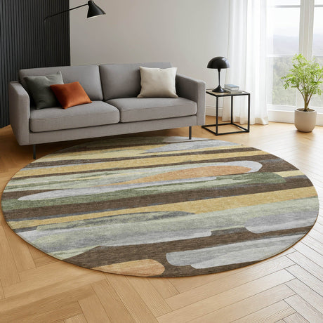 Dalyn Kenner KN7 Chocolate Rug shown in a room