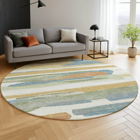 Dalyn Kenner KN7 Ivory Rug shown in a room