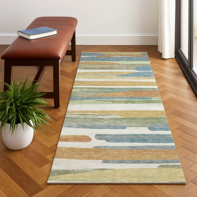Dalyn Kenner KN7 Ivory Rug shown in a room