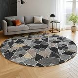 Dalyn Kenner KN8 Black Rug shown in a room