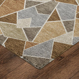 Dalyn Kenner KN8 Chocolate Rug corner detail