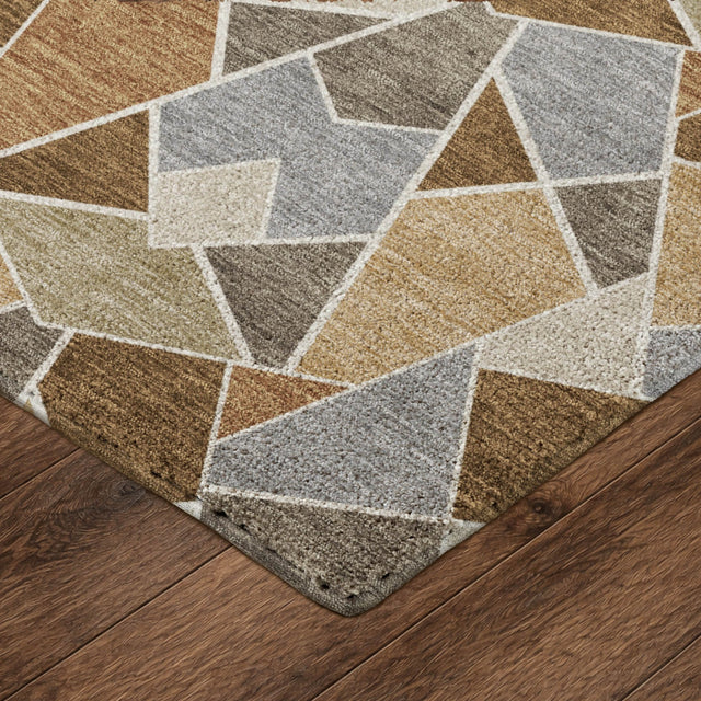 Dalyn Kenner KN8 Chocolate Rug corner detail