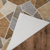 Dalyn Kenner KN8 Chocolate Rug backing detail