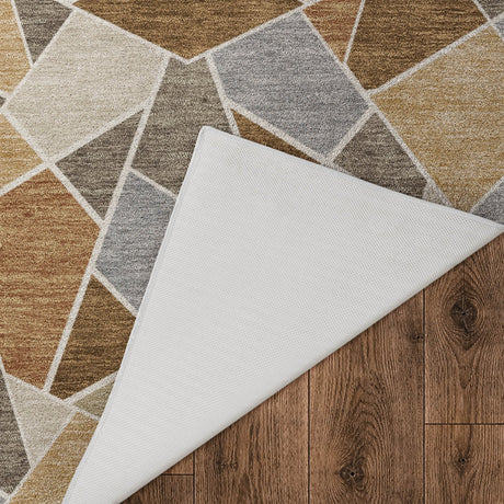 Dalyn Kenner KN8 Chocolate Rug backing detail