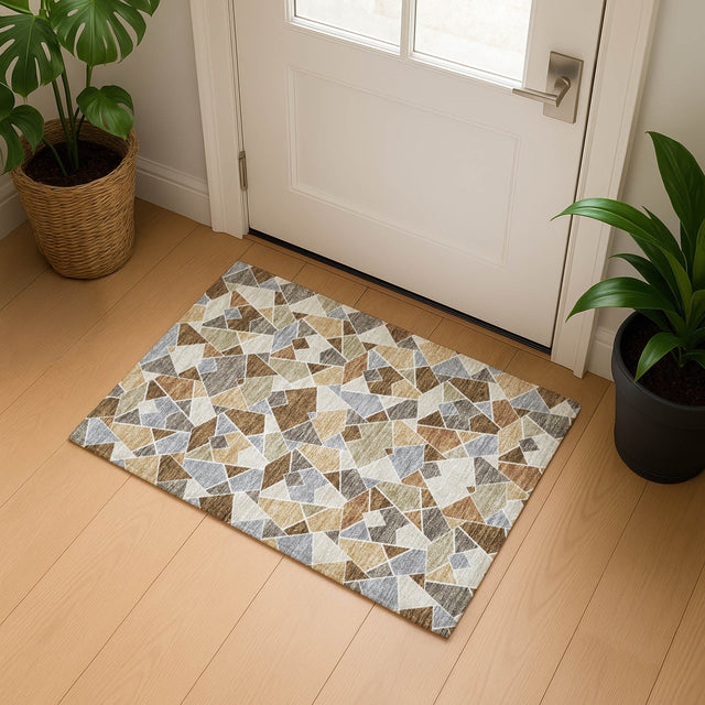 Dalyn Kenner KN8 Chocolate Rug shown in a room