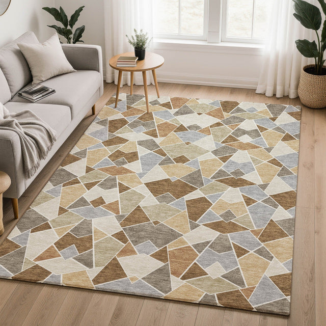 Dalyn Kenner KN8 Chocolate Rug shown in a room
