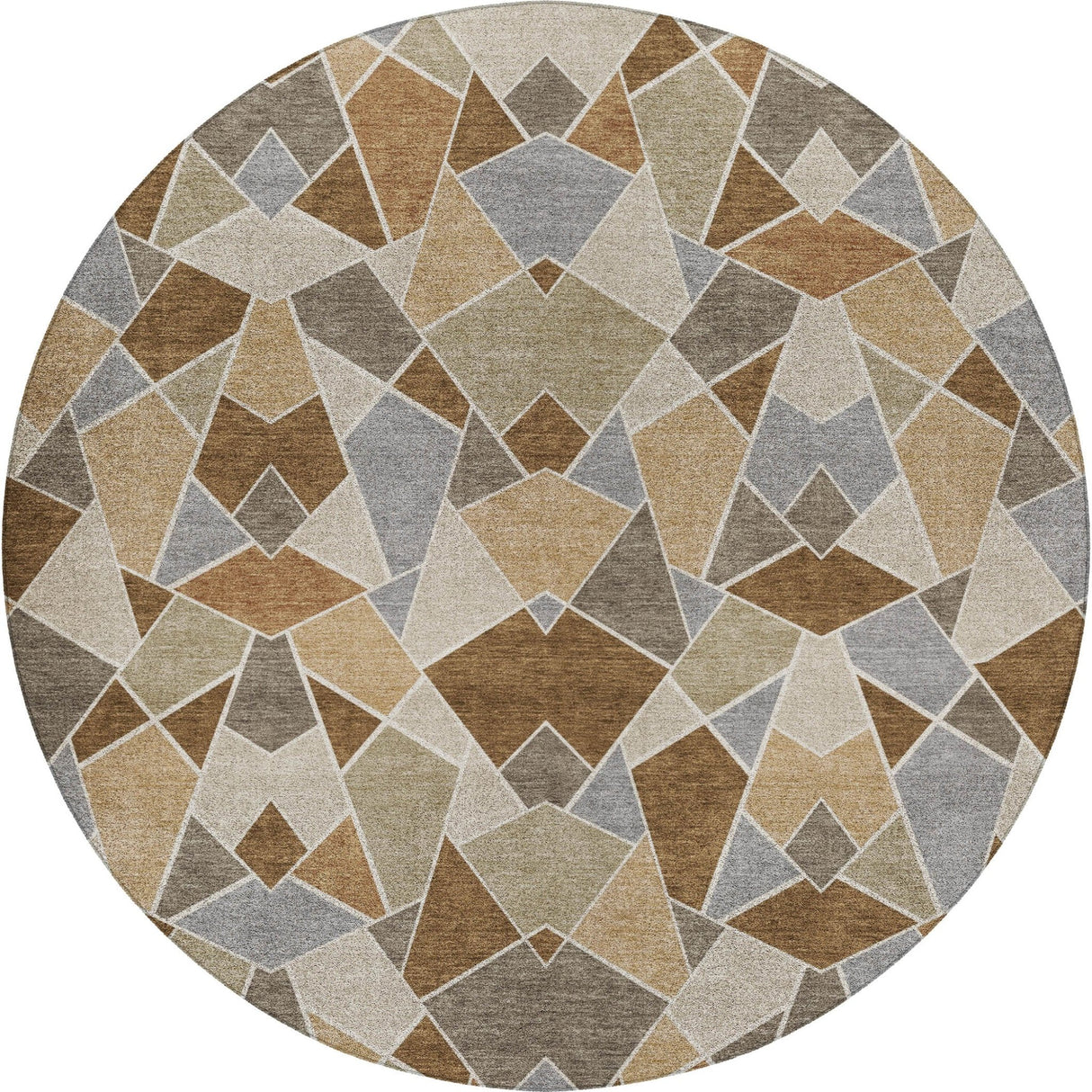 Dalyn Kenner KN8 Chocolate Rug round rug