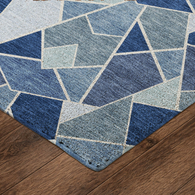 Dalyn Kenner KN8 Denim Rug corner detail