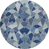 Dalyn Kenner KN8 Denim Rug round rug