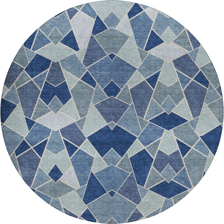 Dalyn Kenner KN8 Denim Rug round rug