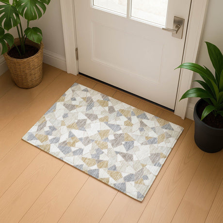 Dalyn Kenner KN8 Ivory Rug shown in a room