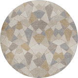 Dalyn Kenner KN8 Ivory Rug round rug