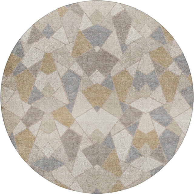 Dalyn Kenner KN8 Ivory Rug round rug