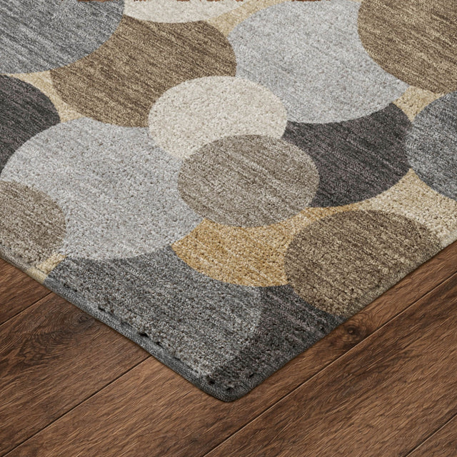 Dalyn Kenner KN9 Gray Rug corner detail