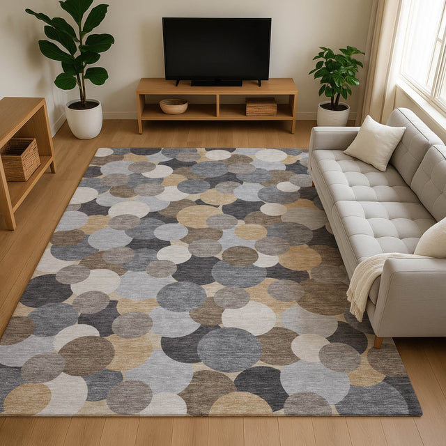 Dalyn Kenner KN9 Gray Rug shown in a room