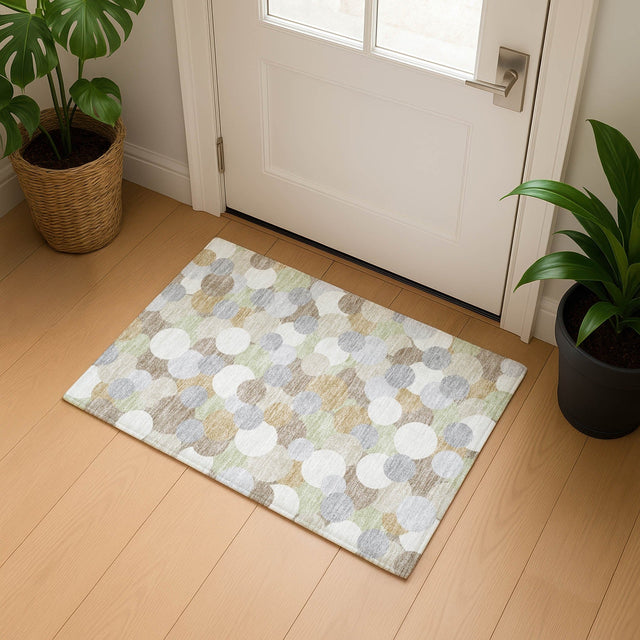 Dalyn Kenner KN9 Khaki Rug shown in a room