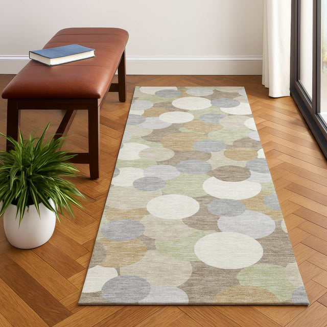 Dalyn Kenner KN9 Khaki Rug shown in a room