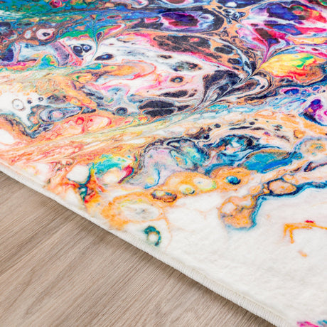 Dalyn Kikiamo KK1 Carnival Rug finished edge detail