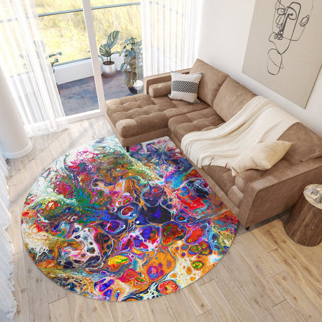 Dalyn Kikiamo KK1 Carnival Rug shown in a room