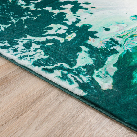 Dalyn Kikiamo KK10 Emerald City Rug finished edge detail