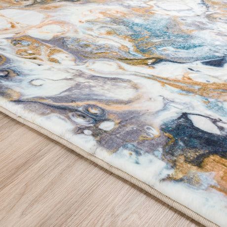 Dalyn Kikiamo KK11 Volcano Rug finished edge detail