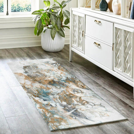 Dalyn Kikiamo KK11 Volcano Rug shown in a room