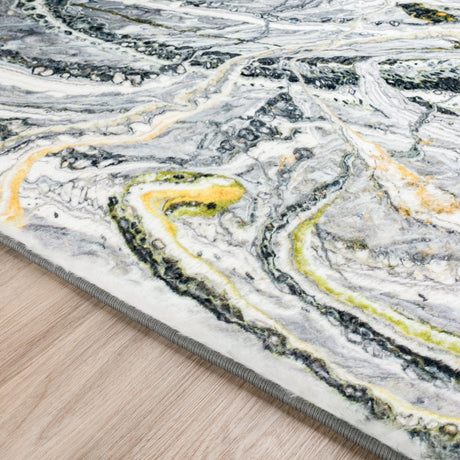 Dalyn Kikiamo KK12 Storm Rug finished edge detail