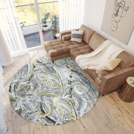 Dalyn Kikiamo KK12 Storm Rug shown in a room
