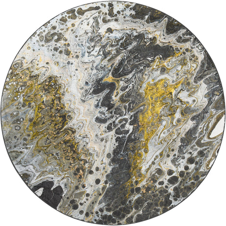 Dalyn Kikiamo KK13 Graphite Rug round rug