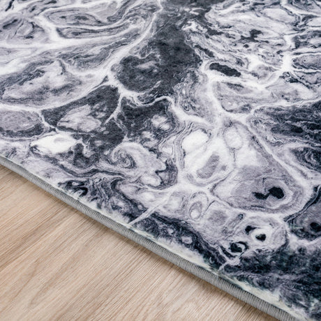 Dalyn Kikiamo KK14 Marble Rug finished edge detail