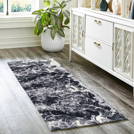 Dalyn Kikiamo KK14 Marble Rug shown in a room