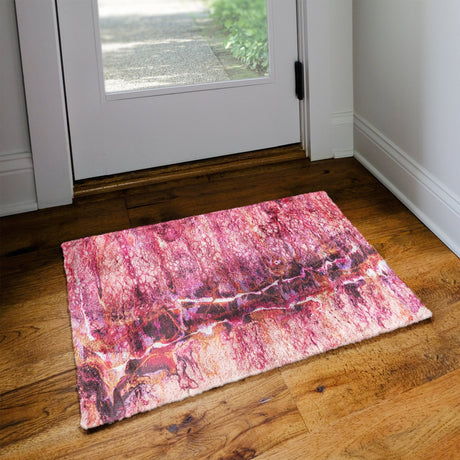 Dalyn Kikiamo KK16 Flamingo Rug shown in a room