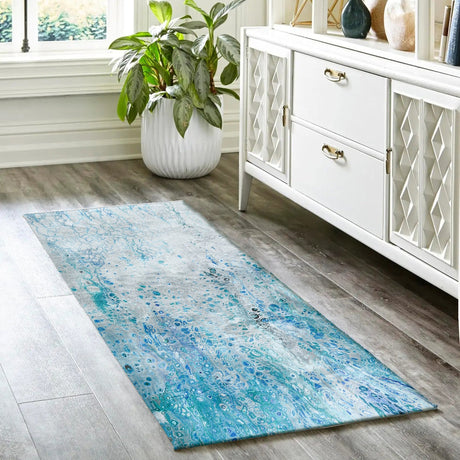 Dalyn Kikiamo KK18 Ocean Rug shown in a room