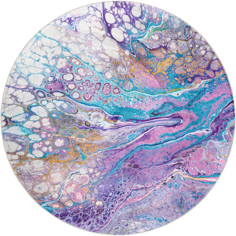 Dalyn Kikiamo KK19 Lavender Rug round rug