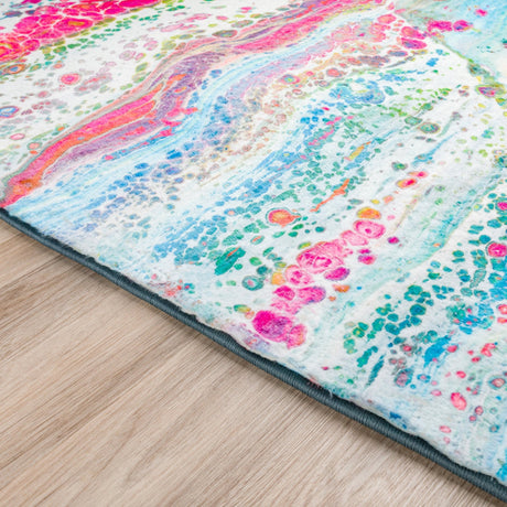 Dalyn Kikiamo KK2 Confetti Rug finished edge detail