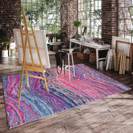 Dalyn Kikiamo KK3 Passion Rug shown in a room